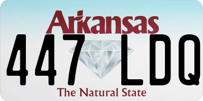 AR license plate 447LDQ