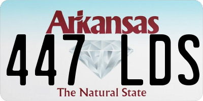 AR license plate 447LDS