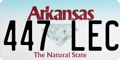 AR license plate 447LEC