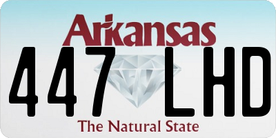 AR license plate 447LHD