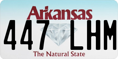 AR license plate 447LHM