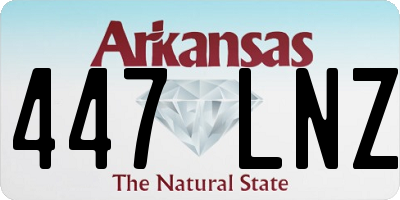 AR license plate 447LNZ