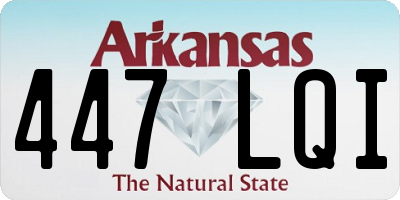 AR license plate 447LQI