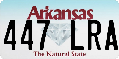 AR license plate 447LRA