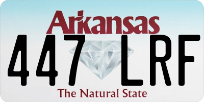 AR license plate 447LRF