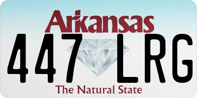 AR license plate 447LRG