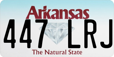 AR license plate 447LRJ