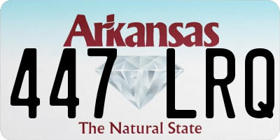 AR license plate 447LRQ