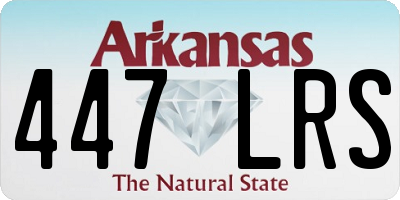 AR license plate 447LRS