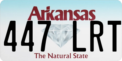 AR license plate 447LRT