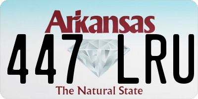 AR license plate 447LRU