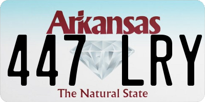 AR license plate 447LRY