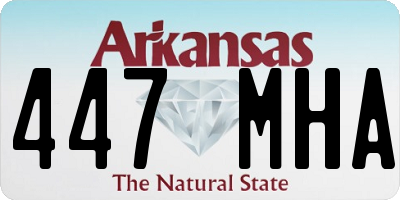 AR license plate 447MHA