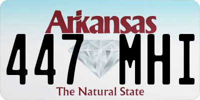 AR license plate 447MHI