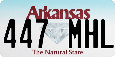 AR license plate 447MHL
