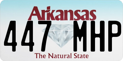 AR license plate 447MHP