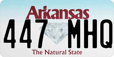 AR license plate 447MHQ