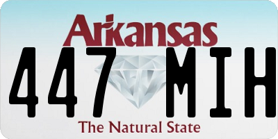 AR license plate 447MIH