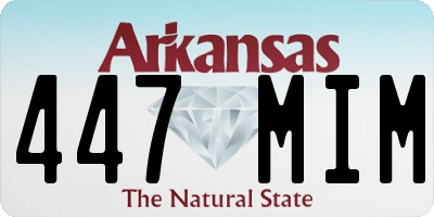 AR license plate 447MIM