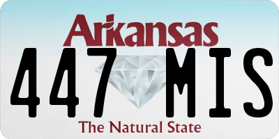AR license plate 447MIS