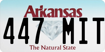 AR license plate 447MIT