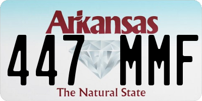 AR license plate 447MMF