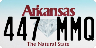 AR license plate 447MMQ
