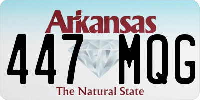 AR license plate 447MQG