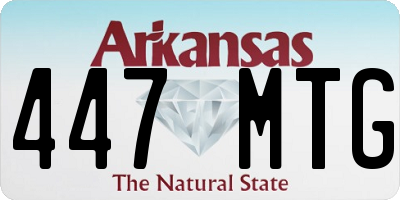 AR license plate 447MTG