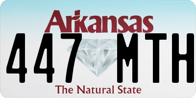 AR license plate 447MTH