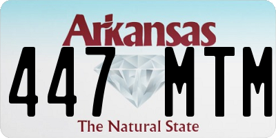 AR license plate 447MTM
