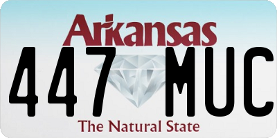 AR license plate 447MUC