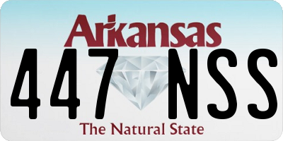 AR license plate 447NSS