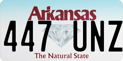 AR license plate 447UNZ