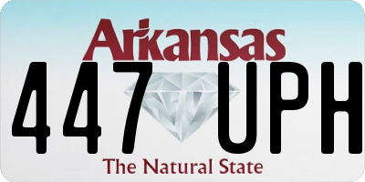 AR license plate 447UPH