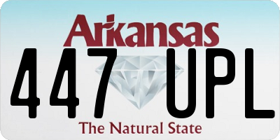 AR license plate 447UPL