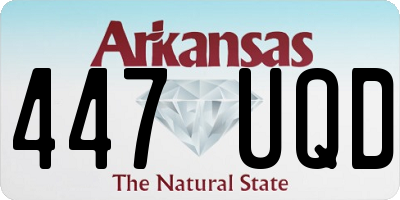 AR license plate 447UQD