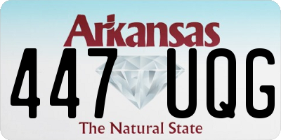 AR license plate 447UQG