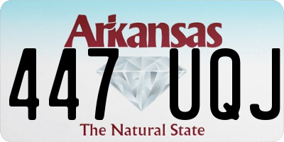AR license plate 447UQJ