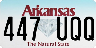 AR license plate 447UQQ