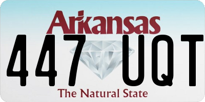 AR license plate 447UQT