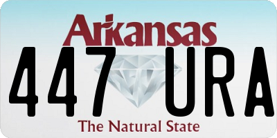 AR license plate 447URA