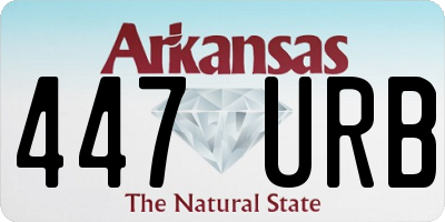 AR license plate 447URB
