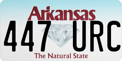 AR license plate 447URC