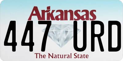 AR license plate 447URD
