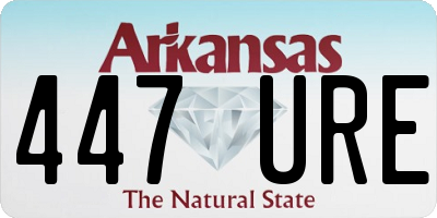 AR license plate 447URE