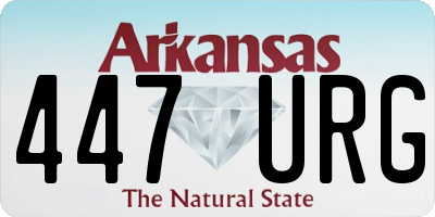AR license plate 447URG