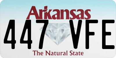AR license plate 447VFE