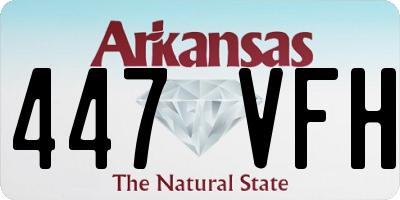 AR license plate 447VFH