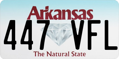 AR license plate 447VFL